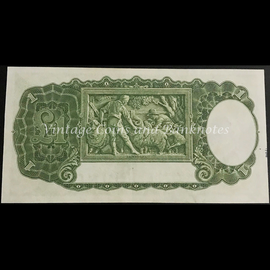 1949 Coombs Watt One Pound George VI aUNC