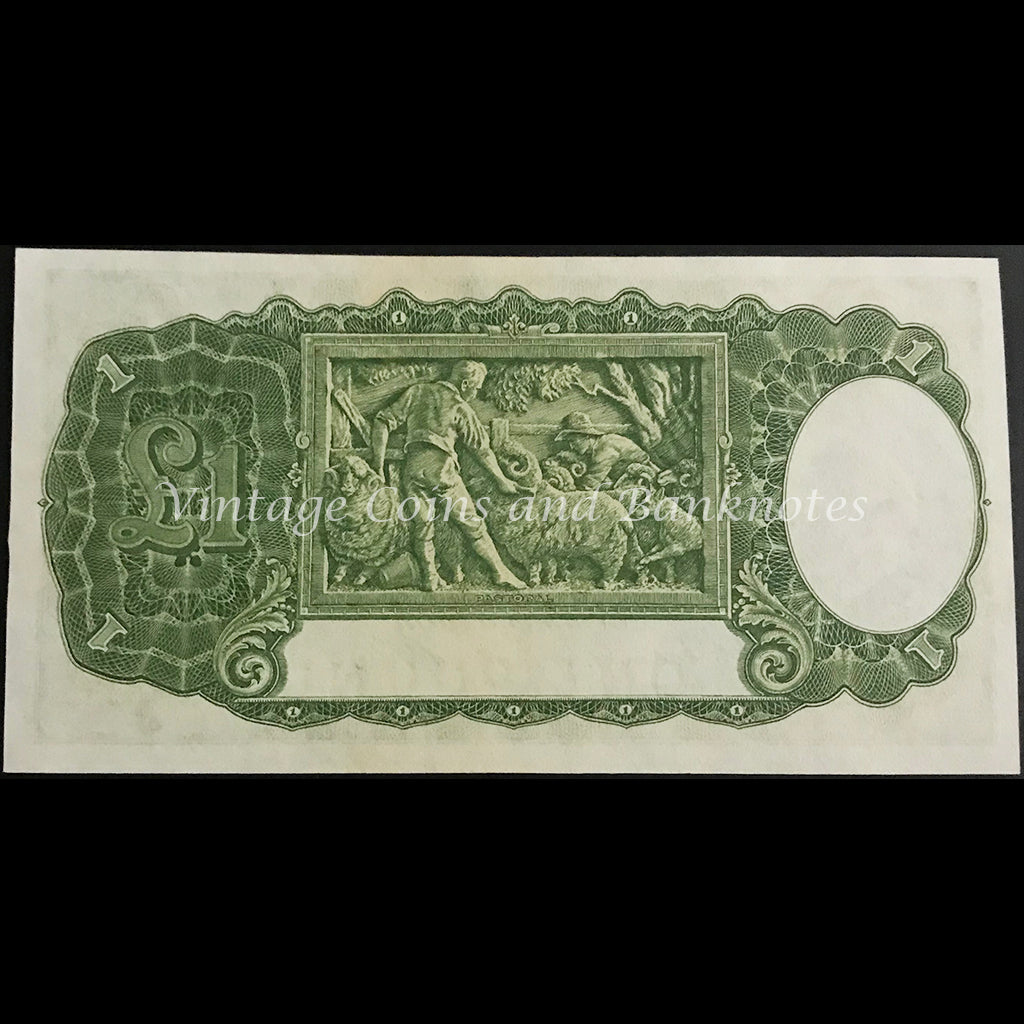 1949 Coombs Watt One Pound George VI UNC