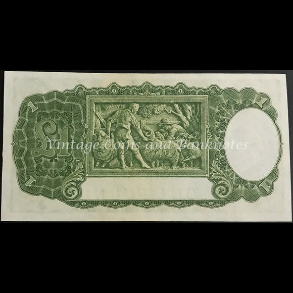 1949 Coombs Watt One Pound George VI UNC