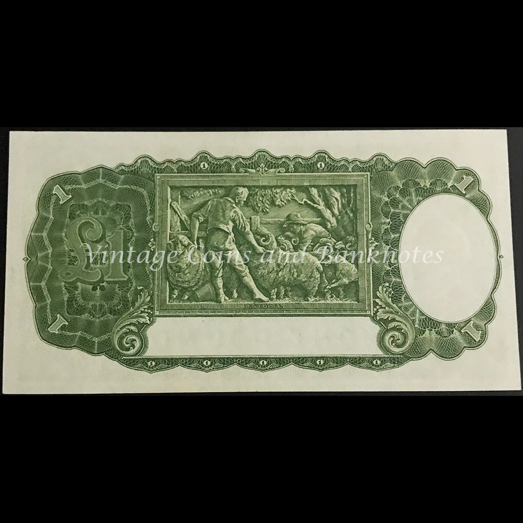 1949 Coombs Watt One Pound George VI UNC