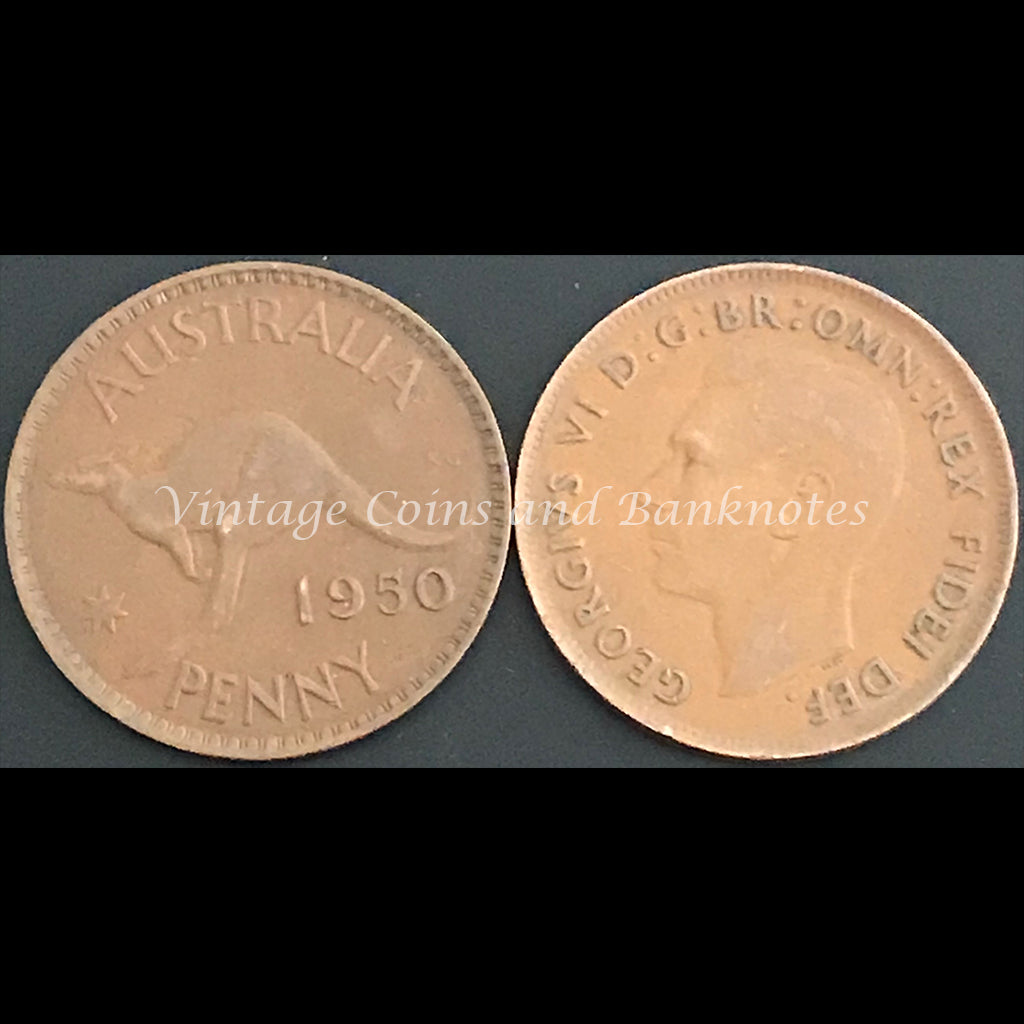 1950 M Penny George VI gFINE+