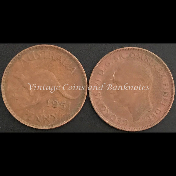 1951 P Y. Penny George VI VF