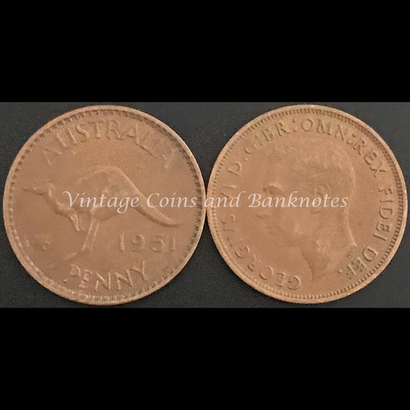 1951 M Penny George VI VF