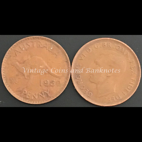 1952 M Penny George VI VF