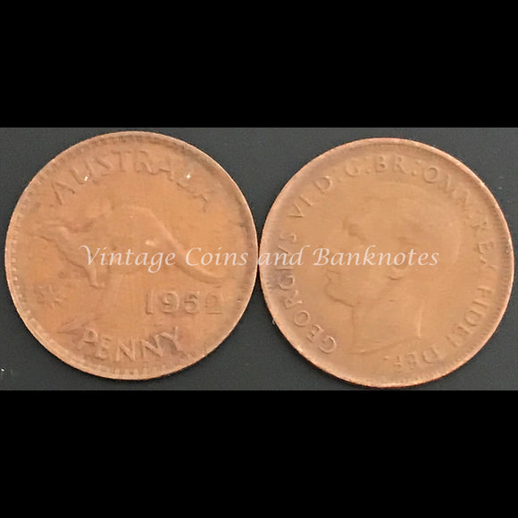 1952 M Penny George VI VF