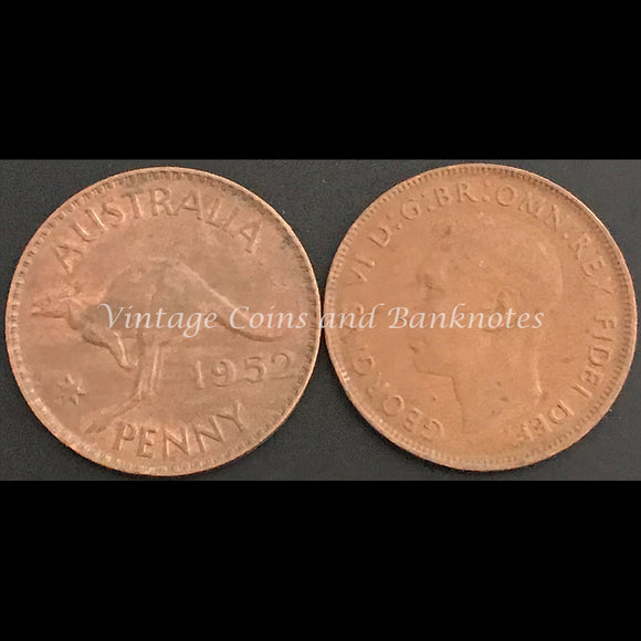 1952 P A. Penny George VI VF