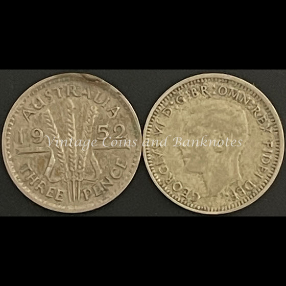 1952 M Threepence George VI FINE