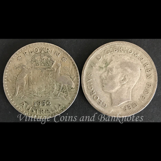 1952 Florin George VI VF