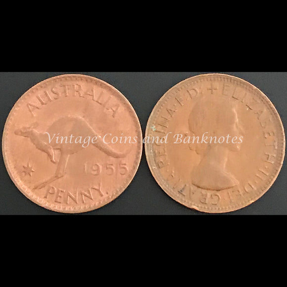 1955 P Y. Penny QEII EF