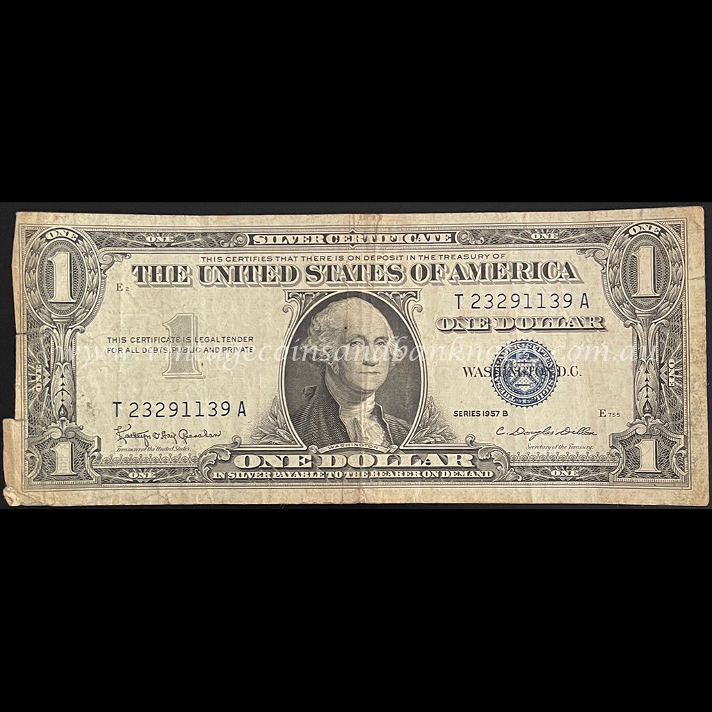 USA 1957B $1 Silver Certificate VG