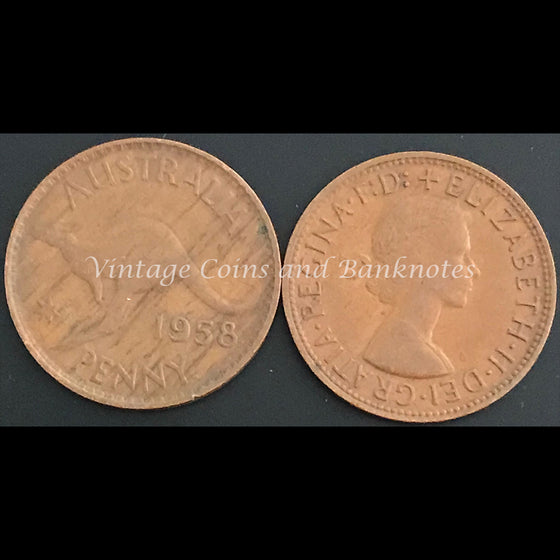 1958 P Y. Penny QEII EF