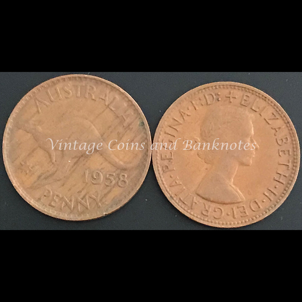 1958 P Y. Penny QEII EF