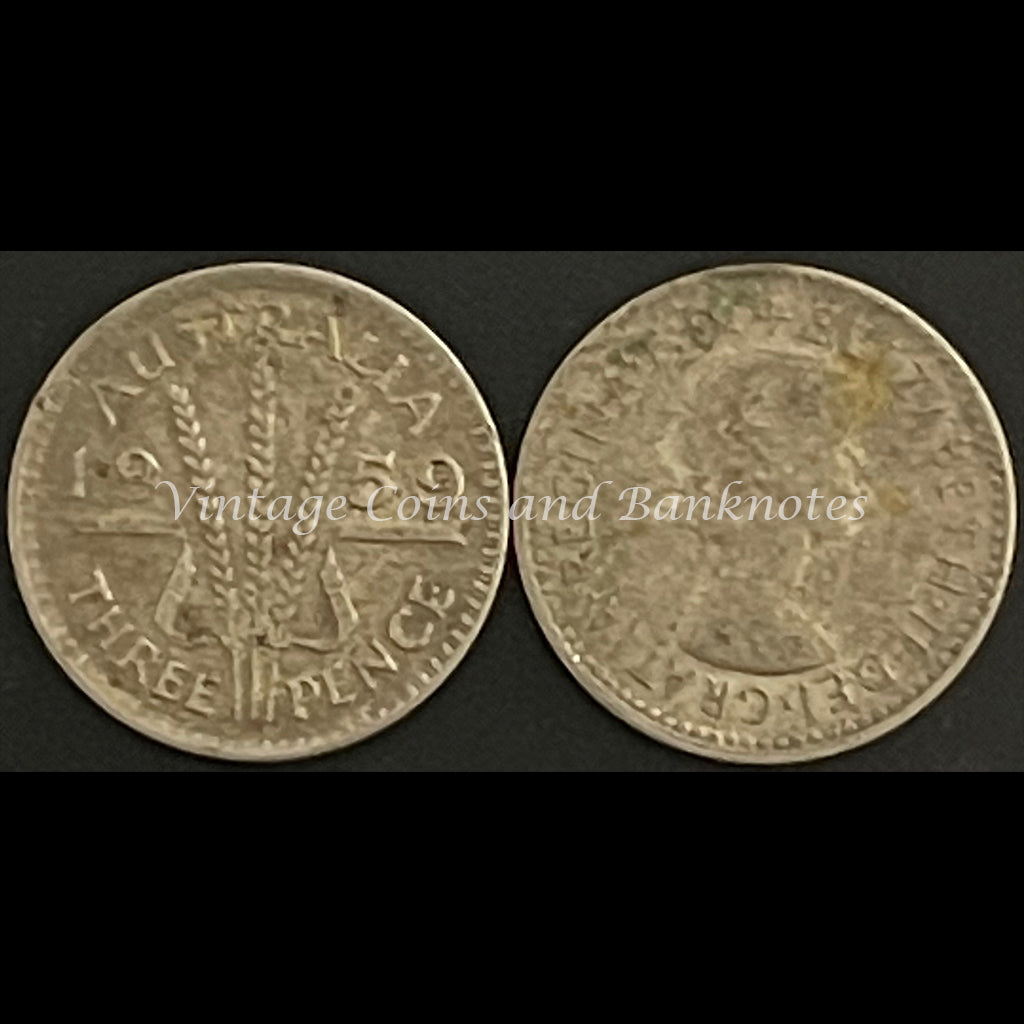 1959 M Threepence QEII FINE