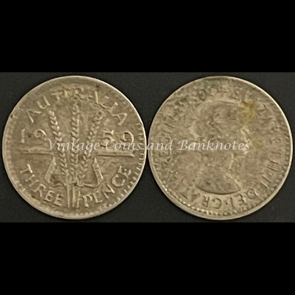1959 M Threepence QEII FINE