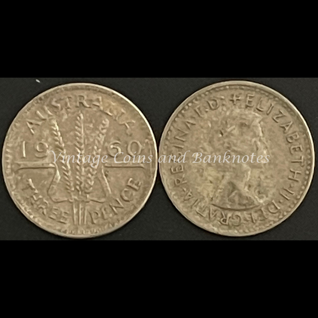 1960 M Threepence QEII FINE