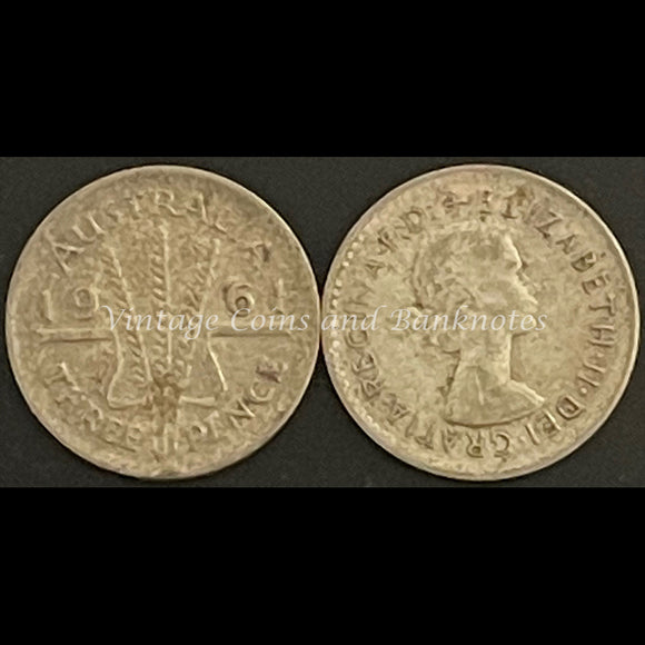 1961 M Threepence QEII FINE