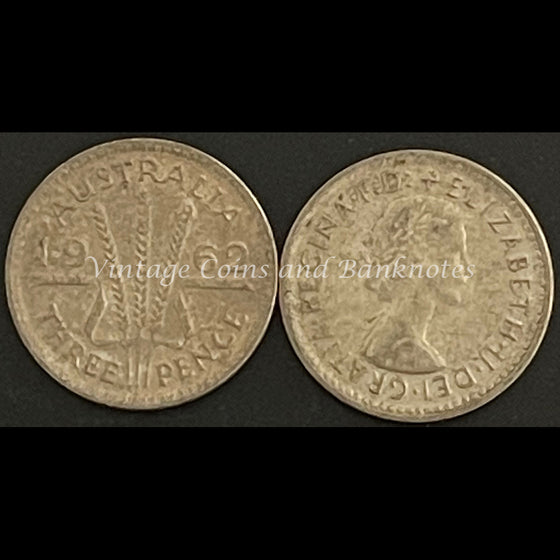 1962 M Threepence QEII FINE