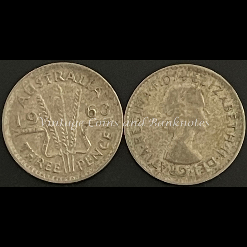 1963 M Threepence QEII FINE