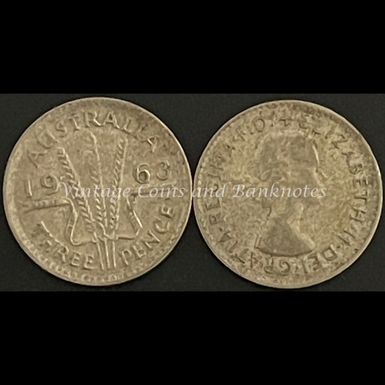 1963 M Threepence QEII FINE