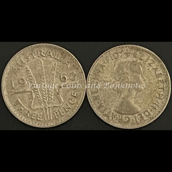 1963 M Threepence QEII FINE
