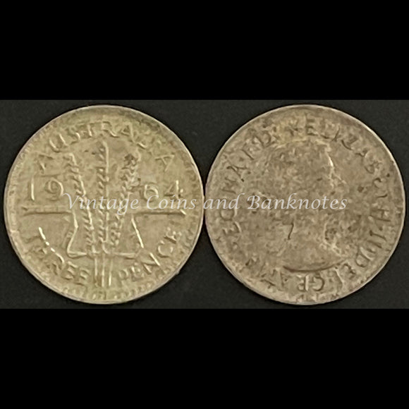 1964 M Threepence QEII FINE