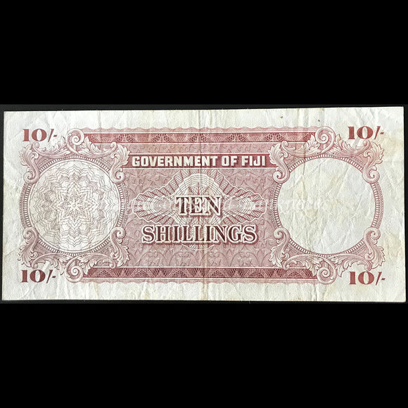 Fiji 1965 Ten Shillings VF