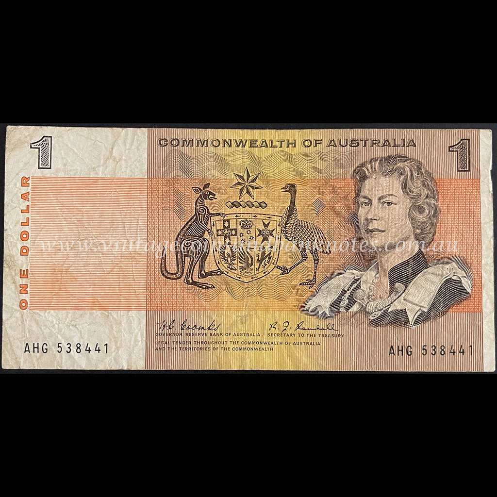 1968 Coombs Randall $1 gFINE