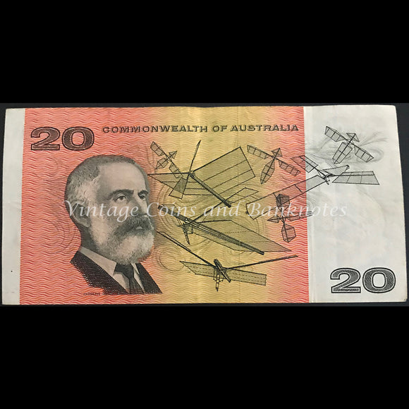 1972 Phillips Wheeler $20 Commonwealth Bank Fine