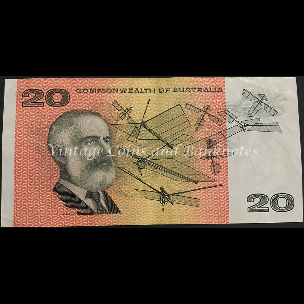 1972 Phillips Wheeler $20 Commonwealth Bank gVF