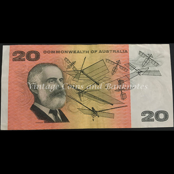 1972 Phillips Wheeler $20 Commonwealth Bank gVF