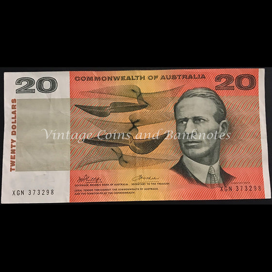 1972 Phillips Wheeler $20 Commonwealth Bank VF