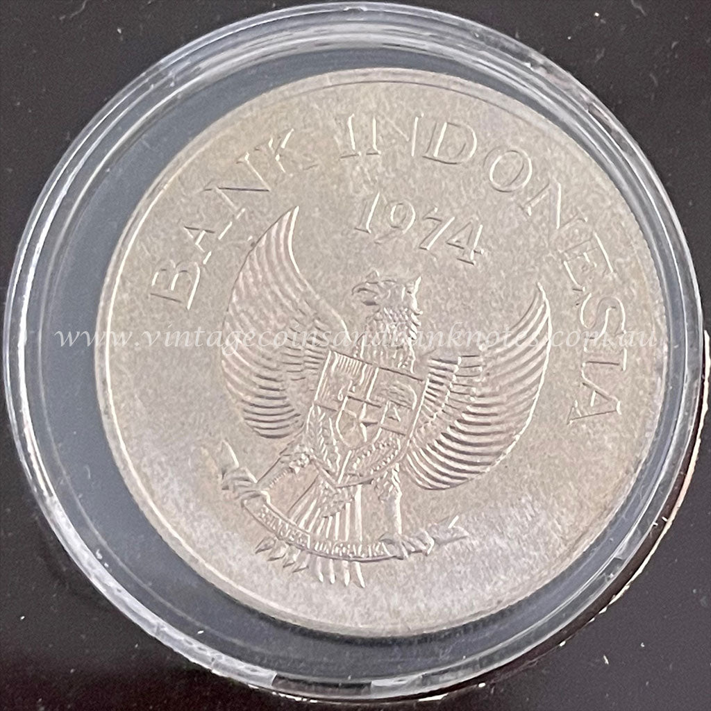 1974 Indonesia 2000 Rupiah Silver Mint Coin - Javan Tiger Conservation Series