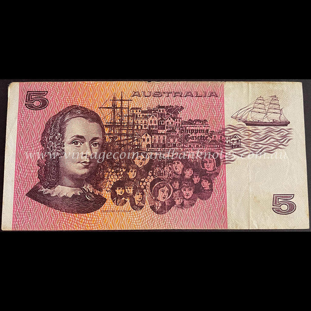 1974 Phillips Wheeler $5 Australia VF
