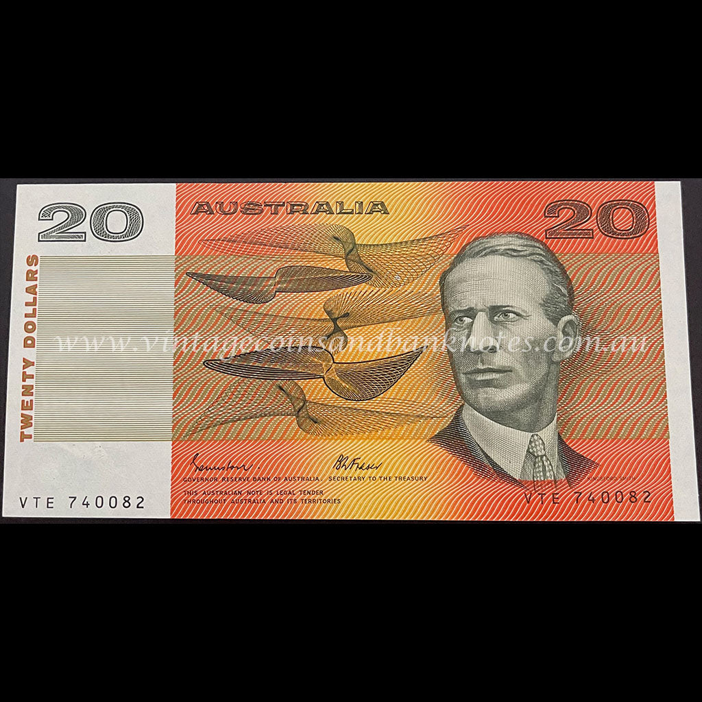 1985 Johnston Fraser $20 OCRB UNC