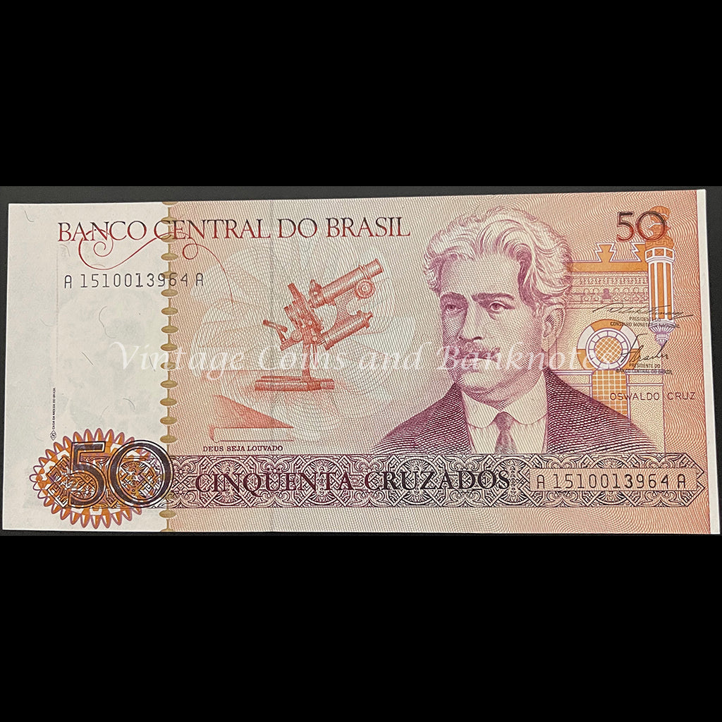 Brazil ND (1986) 50 Cruzados UNC