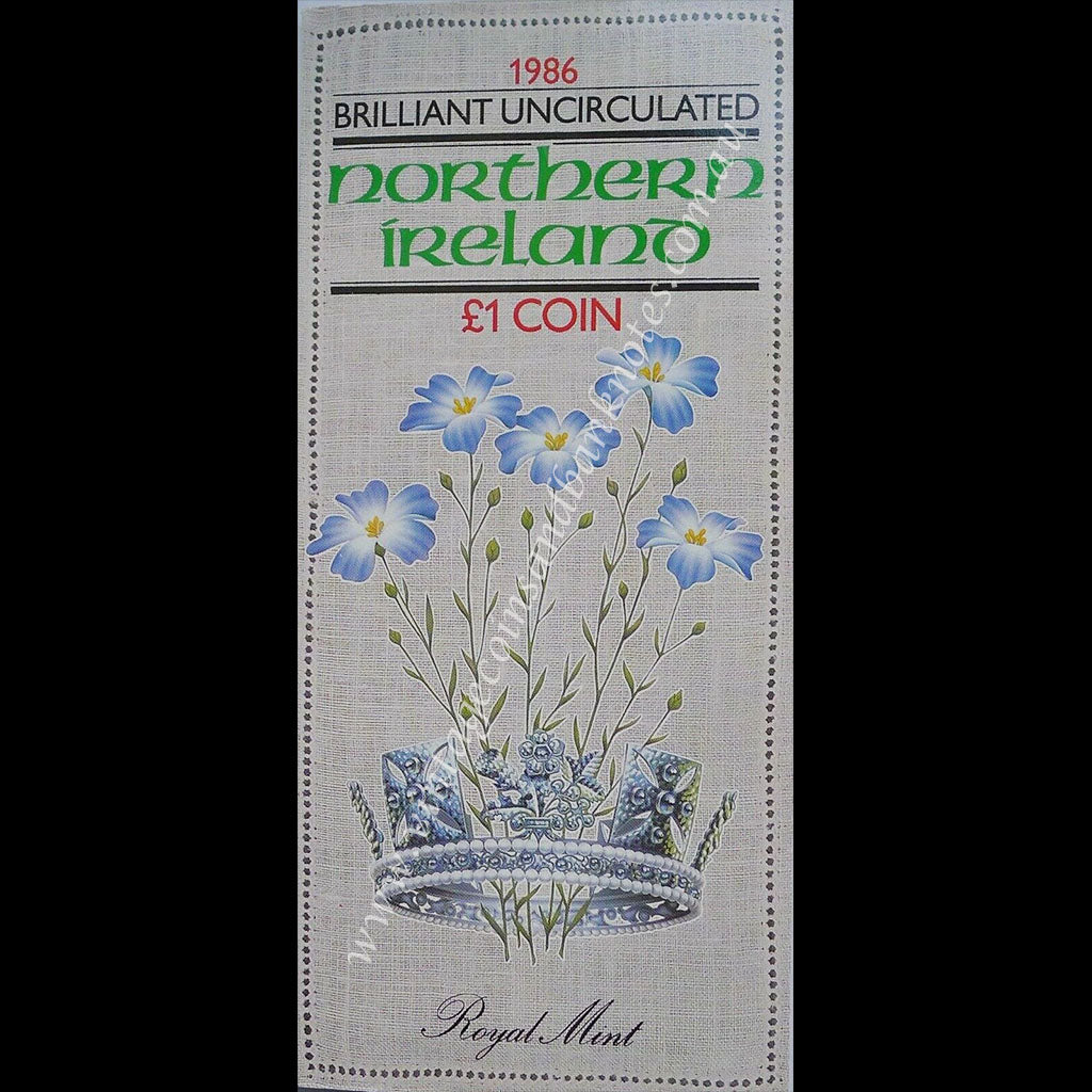 1986 Northern Ireland 1 Pound Uncirculated Coin