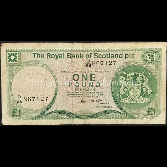 Scotland 1986 1 Pound FINE