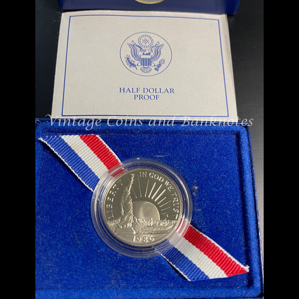 1886-1986 USA The Liberty Half Dollar Proof Coin
