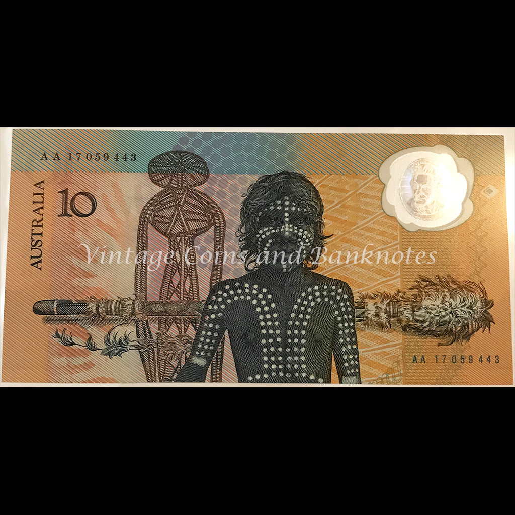 1988 Johnston Fraser $10 Commemorative Folder UNC