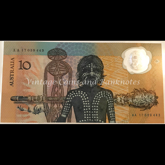 1988 Johnston Fraser $10 Commemorative Folder UNC