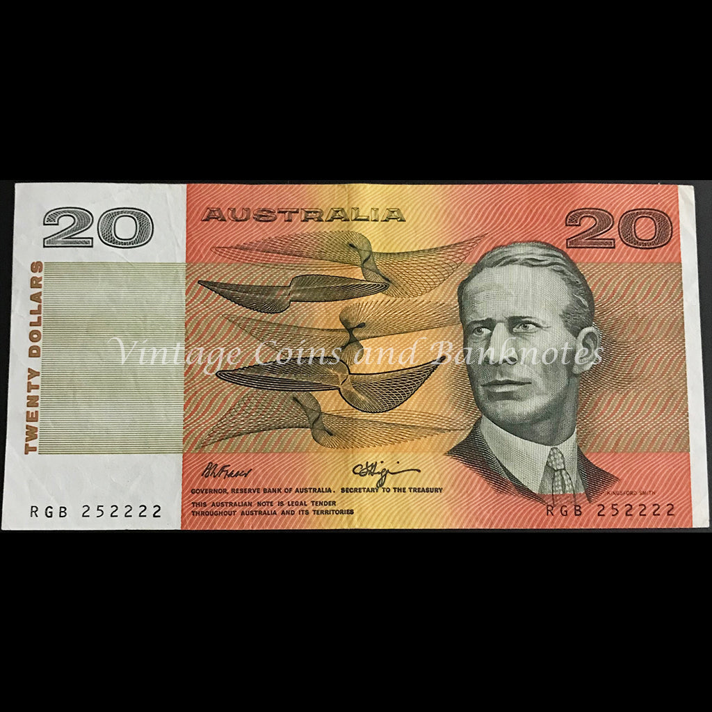 1989 Fraser Higgins $20 Semi-solid Serial VF