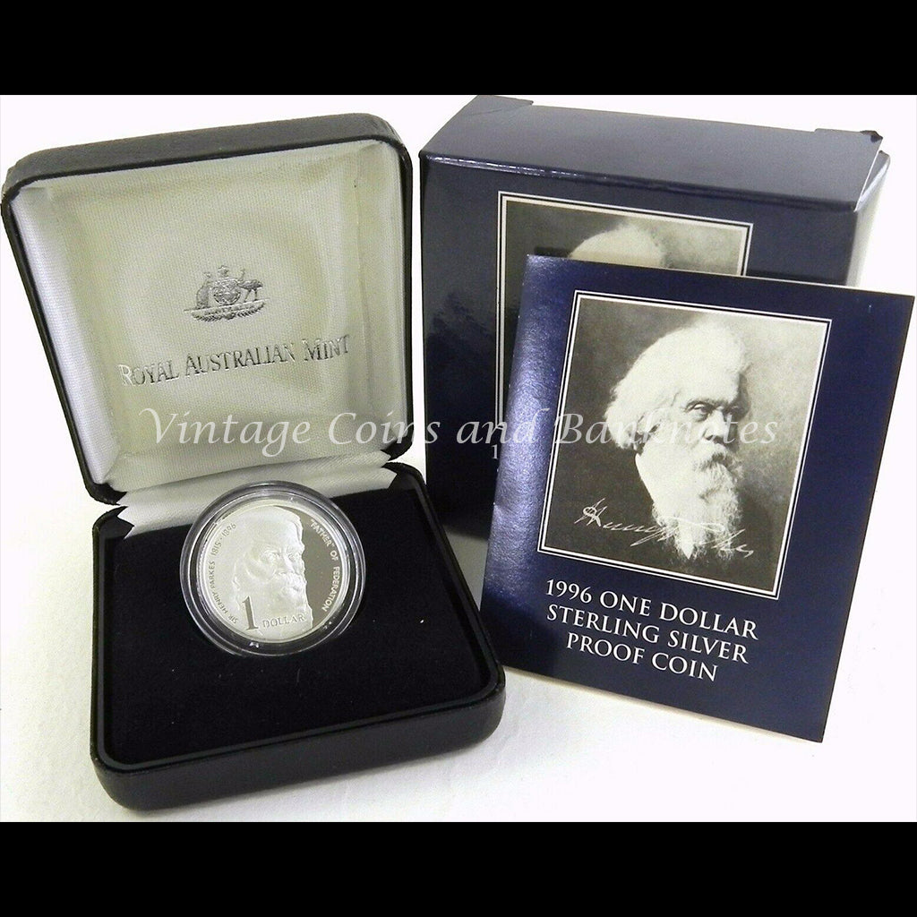 1996 $1 Silver Proof Coin - Sir Henry Parkes