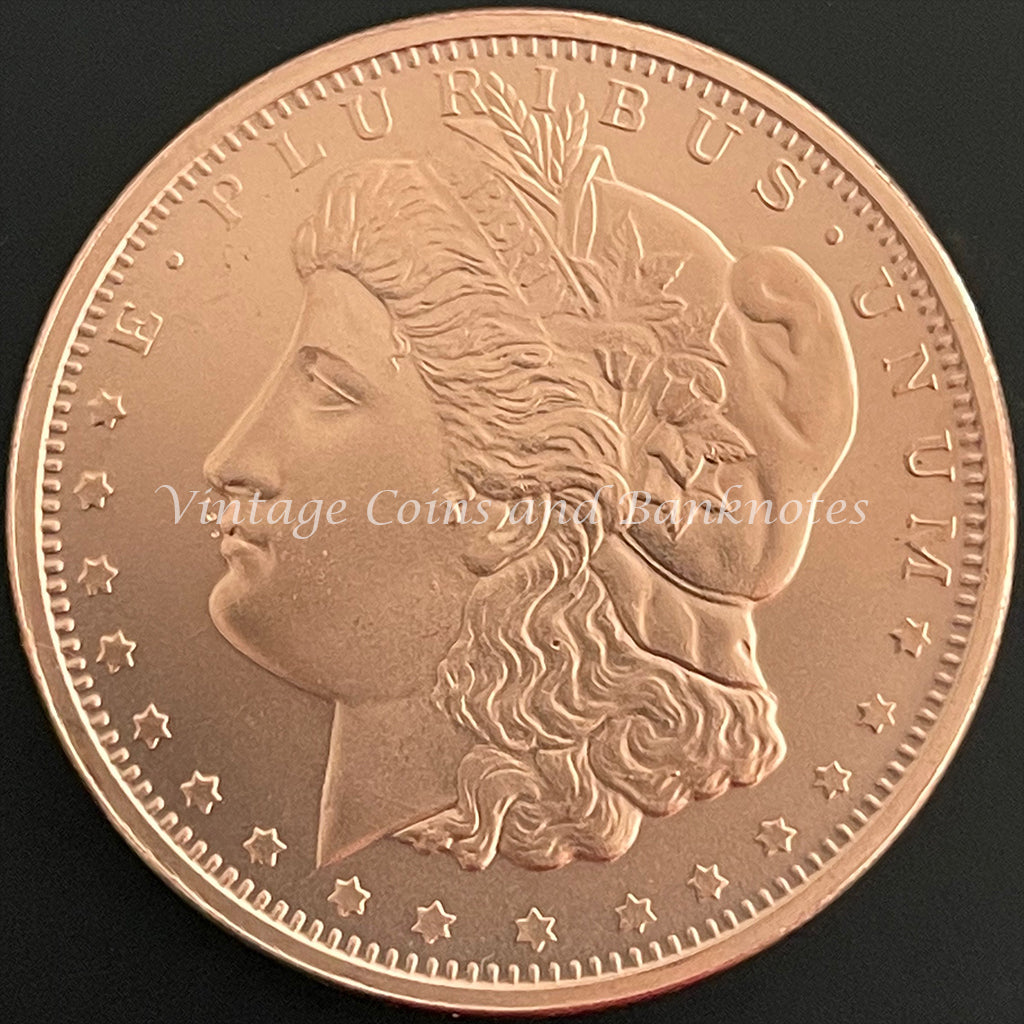 Copper Bullion Coin 1 oz (.999) Reproduction of the USA Morgan Dollar