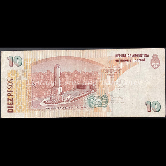 Argentina ND (2003) 10 Pesos FINE
