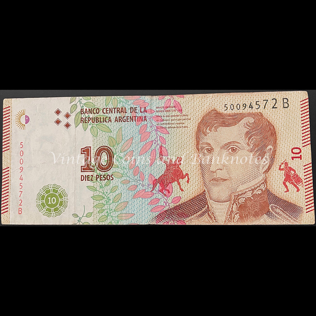 Argentina ND (2016) 10 Pesos VF