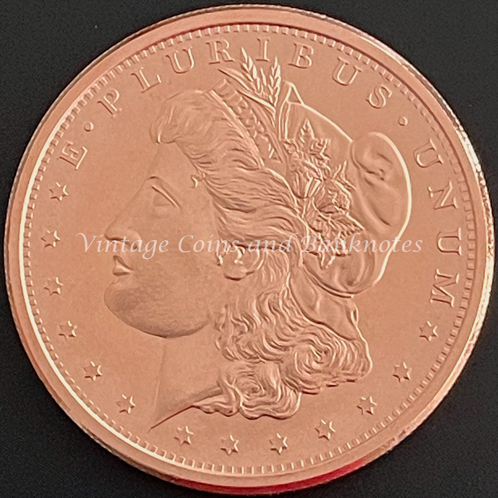 Copper Bullion Coin 2 oz (.999) Reproduction of the USA Morgan Dollar