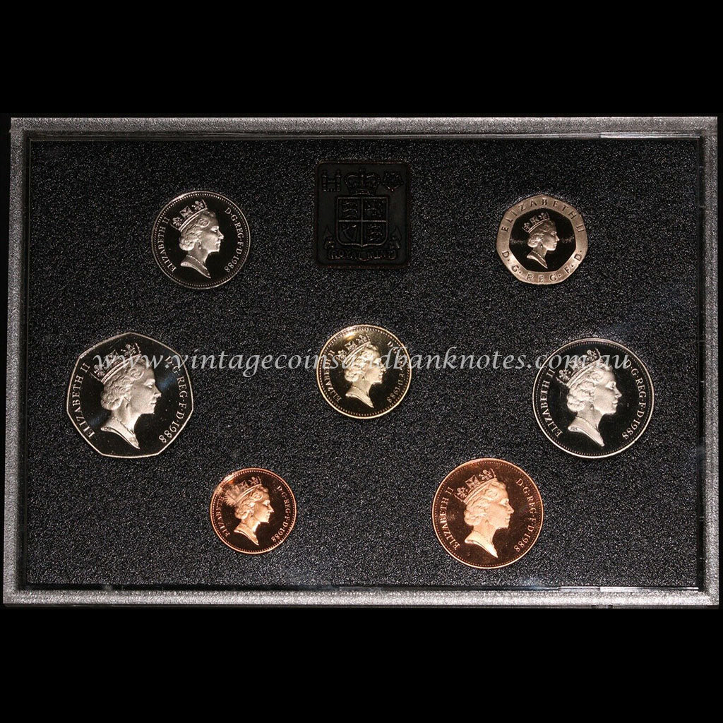 1988 United Kingdom 7 Proof Coin Set